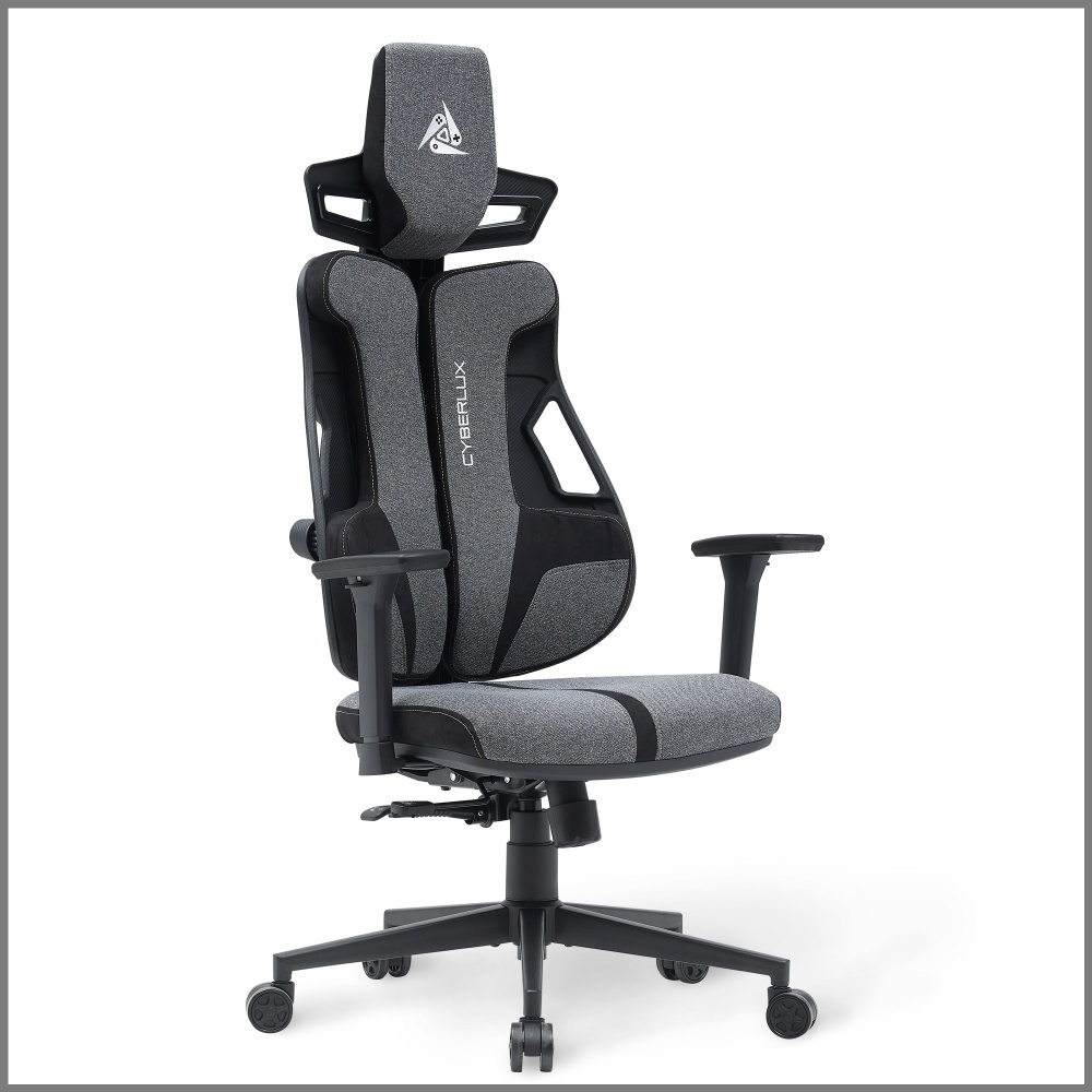 Кресло игровое Cyberlux V8 Fabric серый