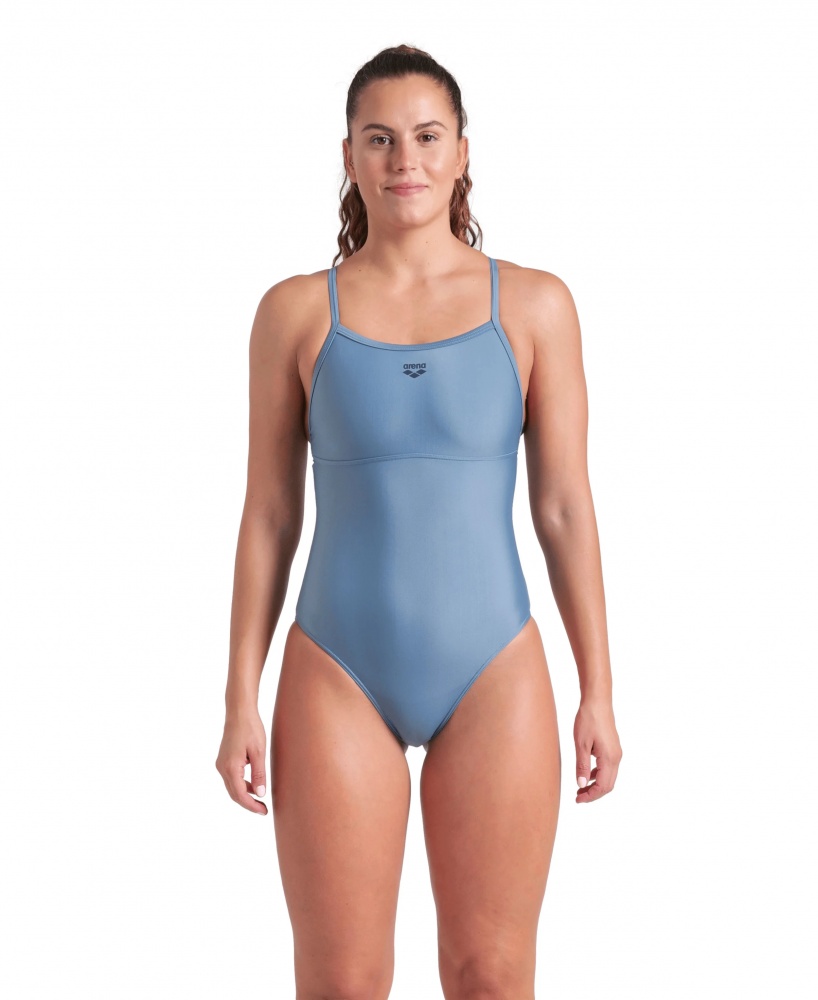 Купальник Arena SOLID SWIMSUIT LIGHTDROP BACK B 005909-550 р.42 серый