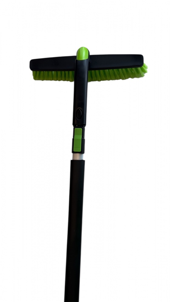 Телескопическая щетка TIMEAUTO 90-128 см с поворотной головкой и скребком