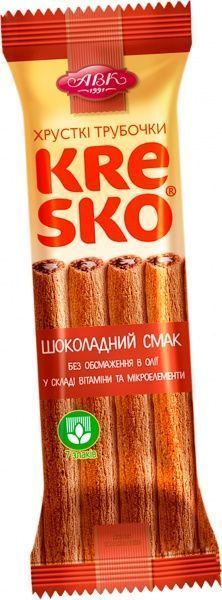 Трубочки АВК шоколадний смак 40 г (Kresko) 