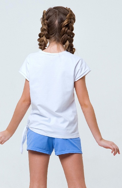 Комплект для дівчаток Smil 113263 р.128 білий із синім 