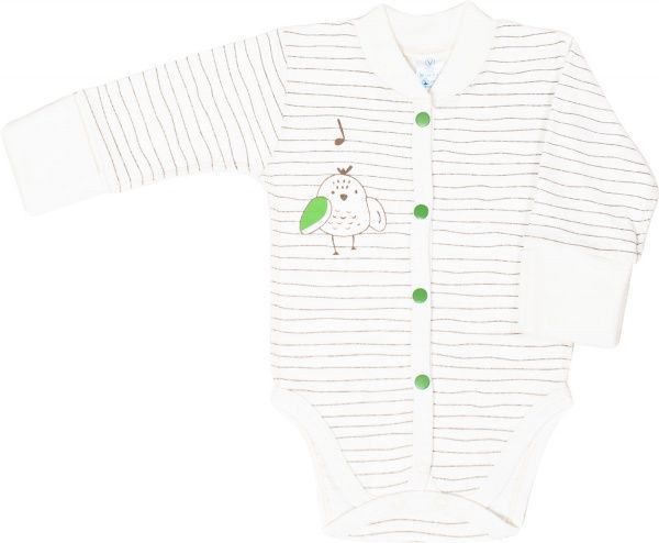 Боди Baby Veres Funy sparrows р.62 молочный с рисунком 