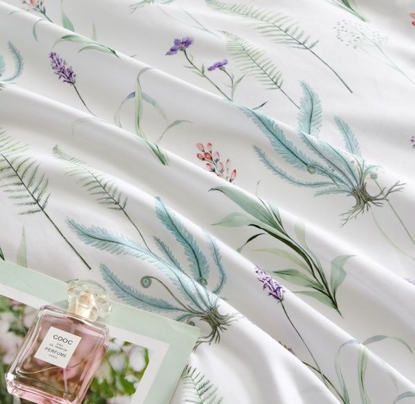 Комплект постельного белья семейный UME213 зеленый Word of Dream 