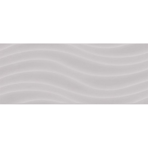 Плитка Golden Tile Osaka Wave рельєфний 522153 200x500 мм сірий 2 гатунок