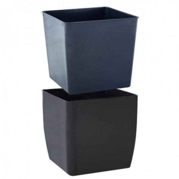 Вазон декоративный Алеана Квадро низкий 16,0х16,0х15,5 см 3 л (115083) 
