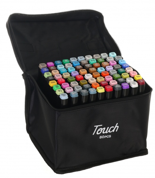Набор двусторонних маркеров Touch 80 шт. разноцветный 