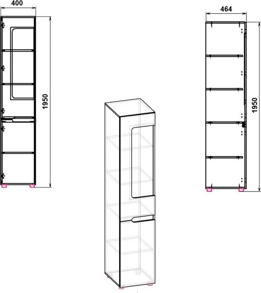 Шафа Компаніт МС-24 ліва венге 