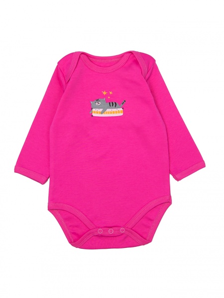 Боді дитяче для дівчинки Bambinelli Котик р.68 рожевий 