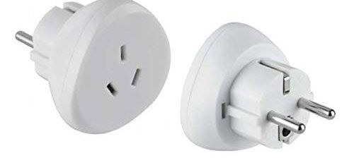 Адаптер туристический Electraline Australia to Europe с заземлением 1 гн. белый 70060