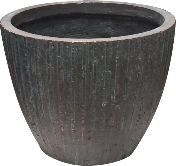 Кашпо Engard Буден GA59-2 37х37х30 см овальный 41 л серый 