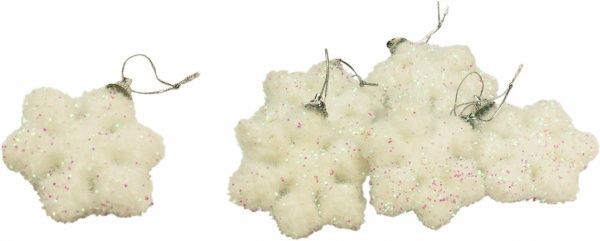 Набор снежинок 7.5 см 6 шт. DB13S003  