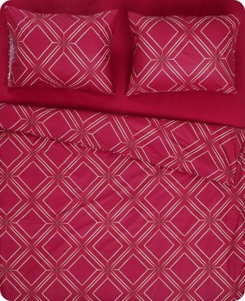 Комплект постельного белья Геометрия 2 красный La Nuit 