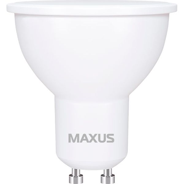 Лампа светодиодная Maxus 5 Вт MR16 матовая GU10 220 В 4100 К 1-LED-716 