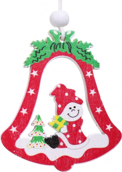 Декоративна підвіска Новорічна 6 см в асортименті 6014-45