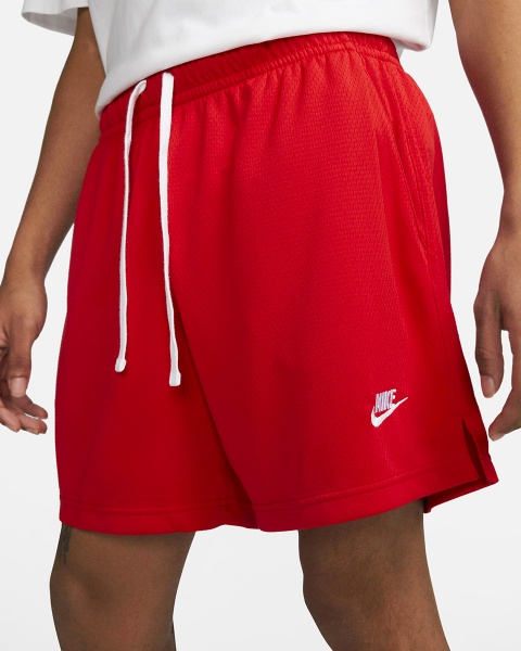 Шорты Nike CLUB MESH FLOW SHORT DX0735-657 р. XL красный