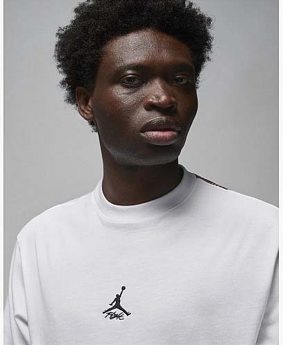 Футболка Nike M J FLT HRTG 85 SS CREW FB7384-100 р.XL белый