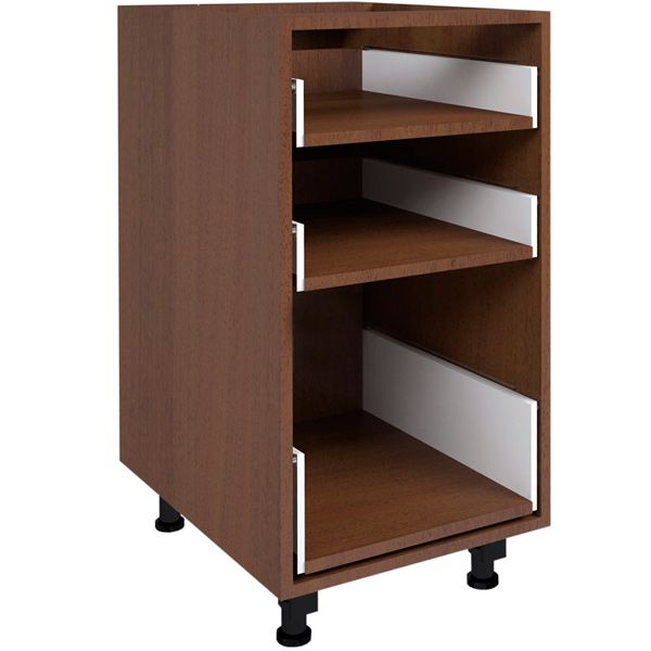 Тумба нижня МС Дуб родос Ням-3 40/82/52 (2+1) з метабоксом горіх лісовий рамковий Грейд