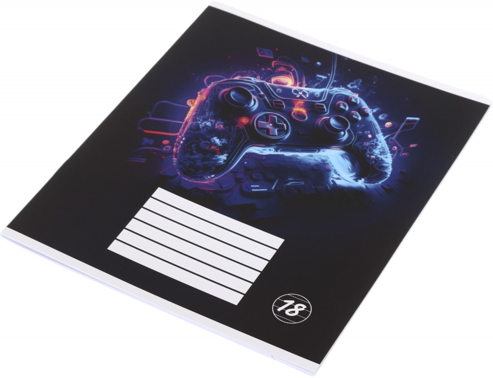 Тетрадь школьная Neon movement_25 18 листов линия Nota Bene