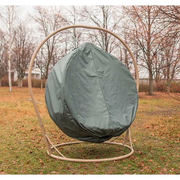 Чехол на кресло-кокон серый двухместный