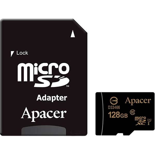 Карта пам'яті Apacer microSDXC 128 ГБ UHS Speed Class 1 (U1)Class 10 (AP128GMCSX10U1-R) AP128GMCSX10U1-R 