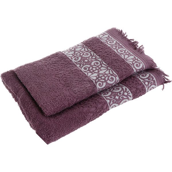Набір рушників La Nuit Alia фіолетовий 2 шт