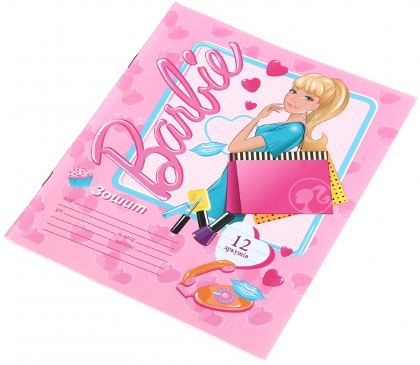 Зошит шкільний уф-лак 12 аркушів у лінійку в асортименті Мрії збуваються