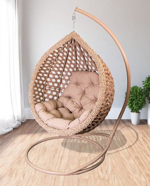 Кресло подвесное Украинские конструкции Колибри Нова бежевый