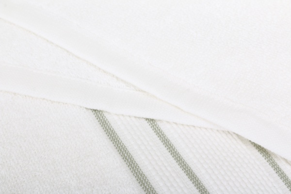 Рушник Villa 70x140 см білий із зеленим Sous Dias 