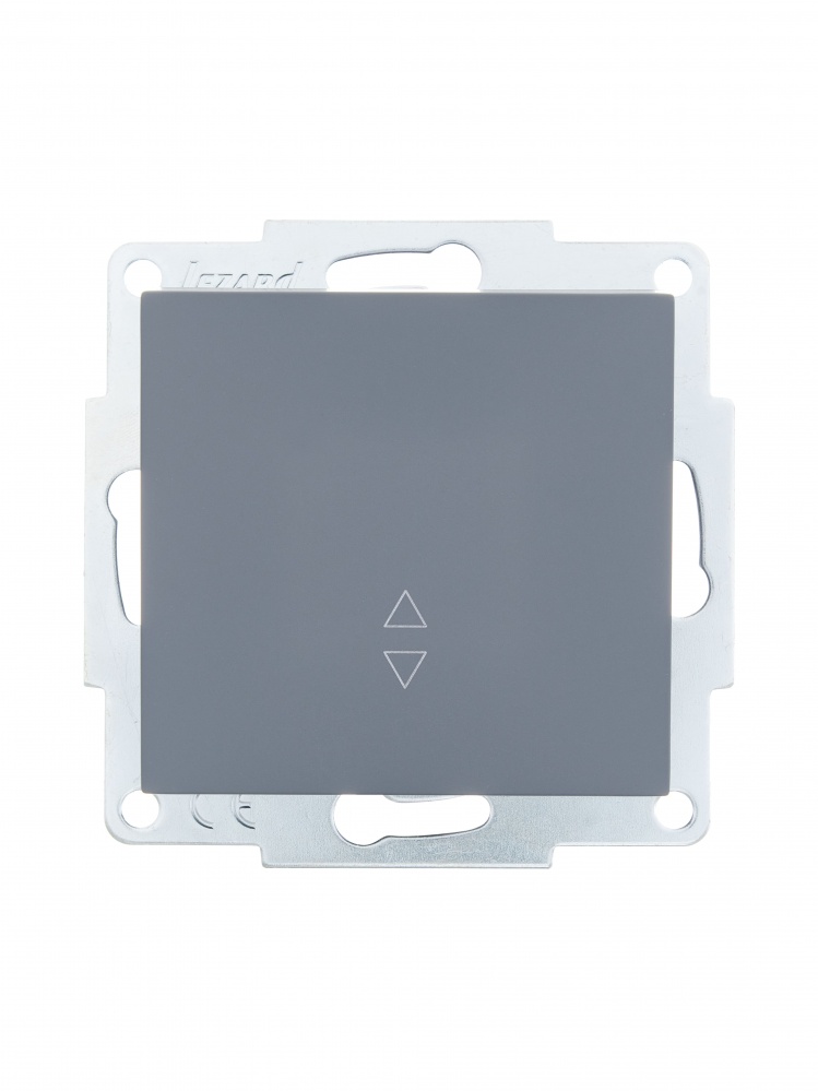 Вимикач прохідний одноклавішний Lezard Vesna без підсвітки шефілд грей 742-3488-105