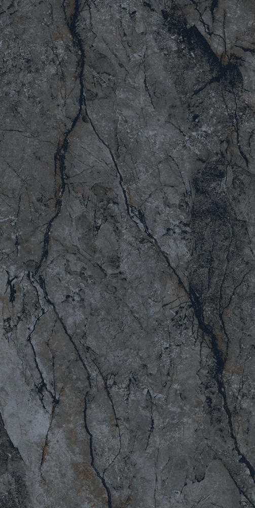 Плитка Cerossa Ceramica Rika nero sugar carving dark 60x120 см