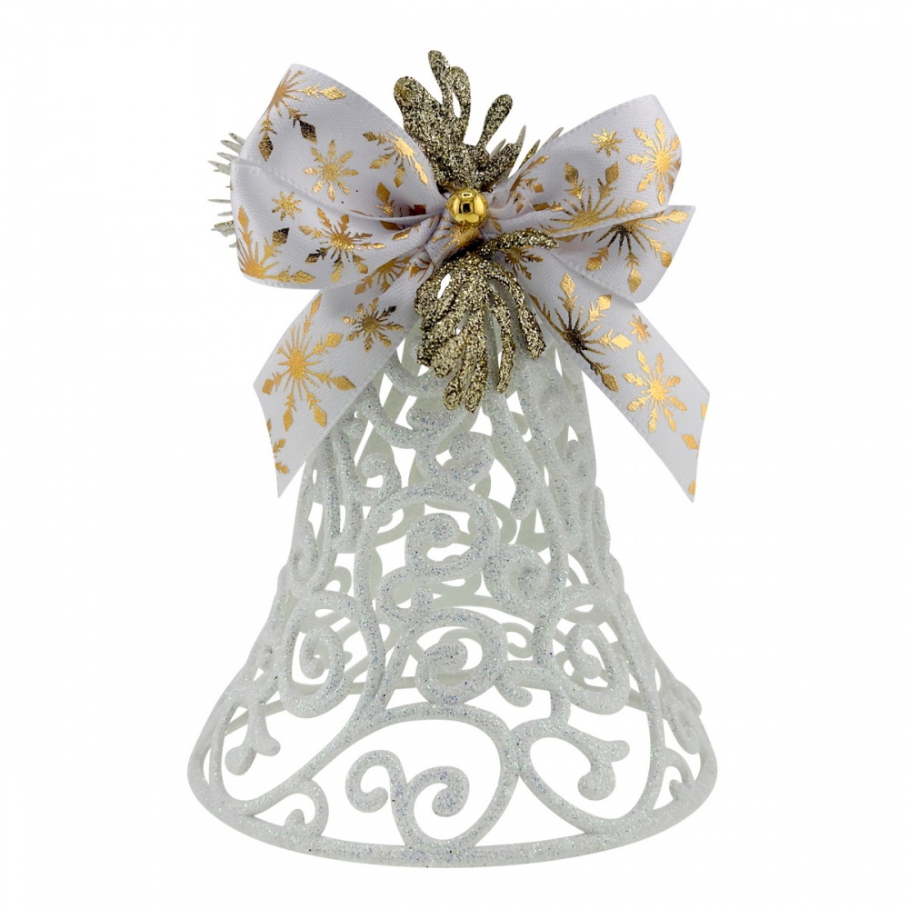 Декорация новогодняя MIS LT Колокольчик ажурный 10 см в ассортименте