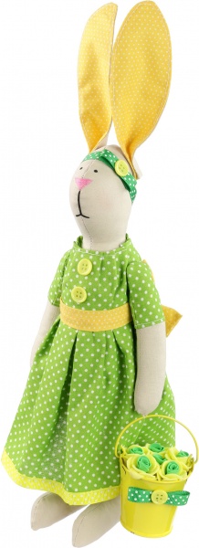 Кукла интерьерная Зайка садовница