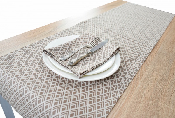 Скатерть Joy бежевый рисунок 40x140 см La Nuit 