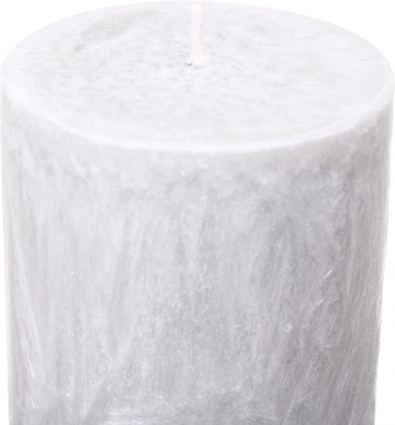 Свічка Циліндр пальмова сіра 6х26 см ТМ FAYNE