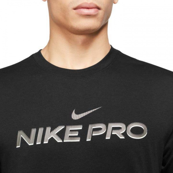 Футболка Nike M NK DF TEE DB NIKE PRO FJ2393-010 р.XL чорний