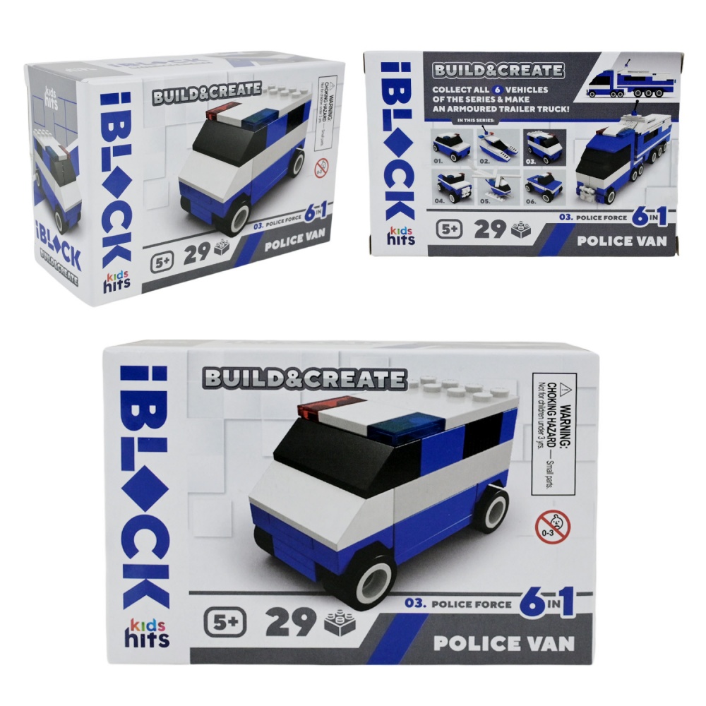 Конструктор Iblock Kids hits JUNIOR Полиция (в ассортименте) KH51/005
