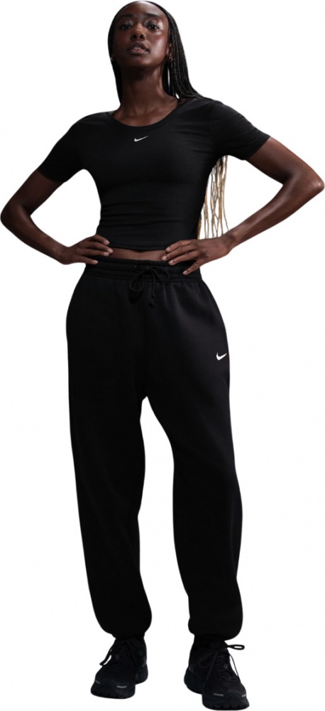 Брюки Nike W NSW PHNX FLC HR OS Pant 2 FZ5996-010 р. S черный