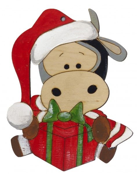 Декоративная подвеска Бычок с подарком 11,5 см 825 