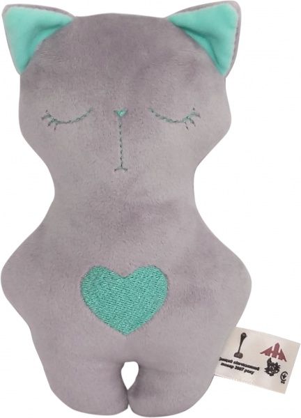 Мягкая игрушка Анна Котик серый 20 см