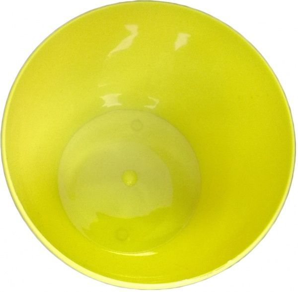 Горщик пластиковий Омела Омела Глянець 0,8 літра круглий 0,8л лимонний 