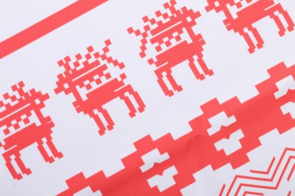 Раннер новогодний олени 40x150 см белый с красным ІТА ДРІМ 