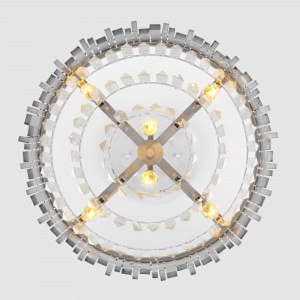 Люстра подвесная Strotskis Piano 6x60 Вт E14 серебро 308/6 (срібло) 