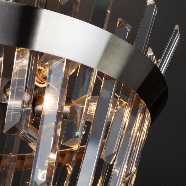 Люстра потолочная Strotskis Steccato 10111/5 5x60 Вт E14 сатиновый никель 