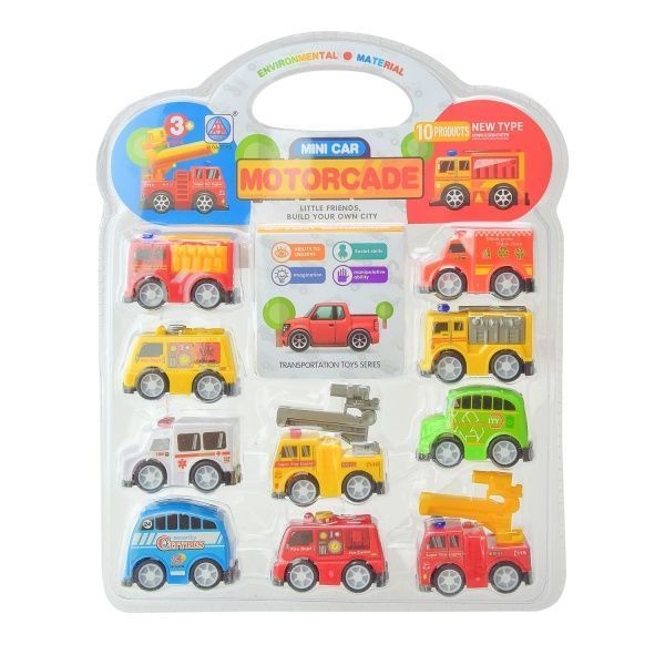 Игровой набор транспорта 10 шт. на планшете 5988