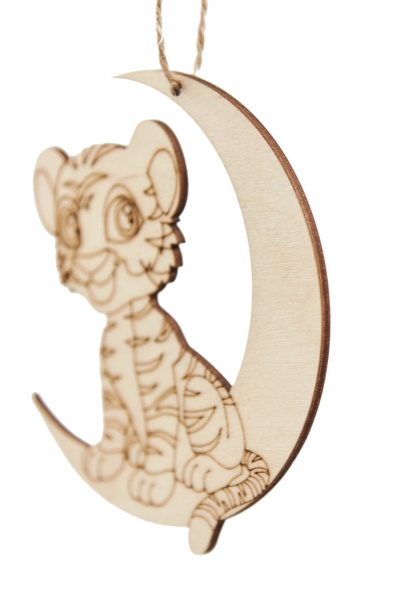 Підвіска Тигрик на місяці 11 см 9651