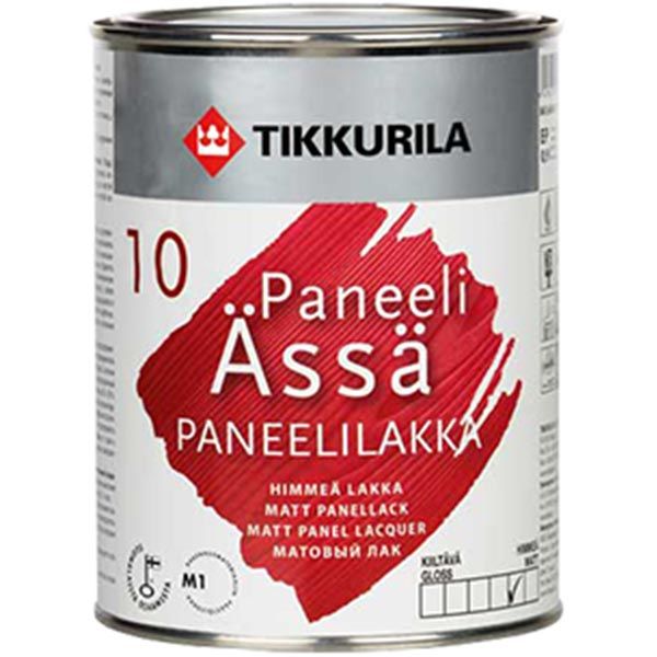 Лак Tikkurila Панели-Ясся матовый 9 л