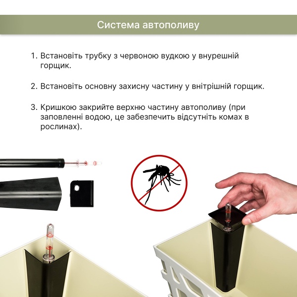 Аксессуар Idel индикатор уровня воды для вазонов прямоугольный black (730201) 