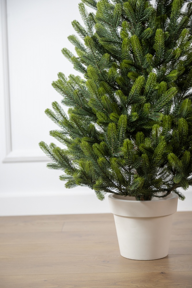 Искусственная елка Полярная 1,10 м Весенняя в горшке зеленыйSiga Group