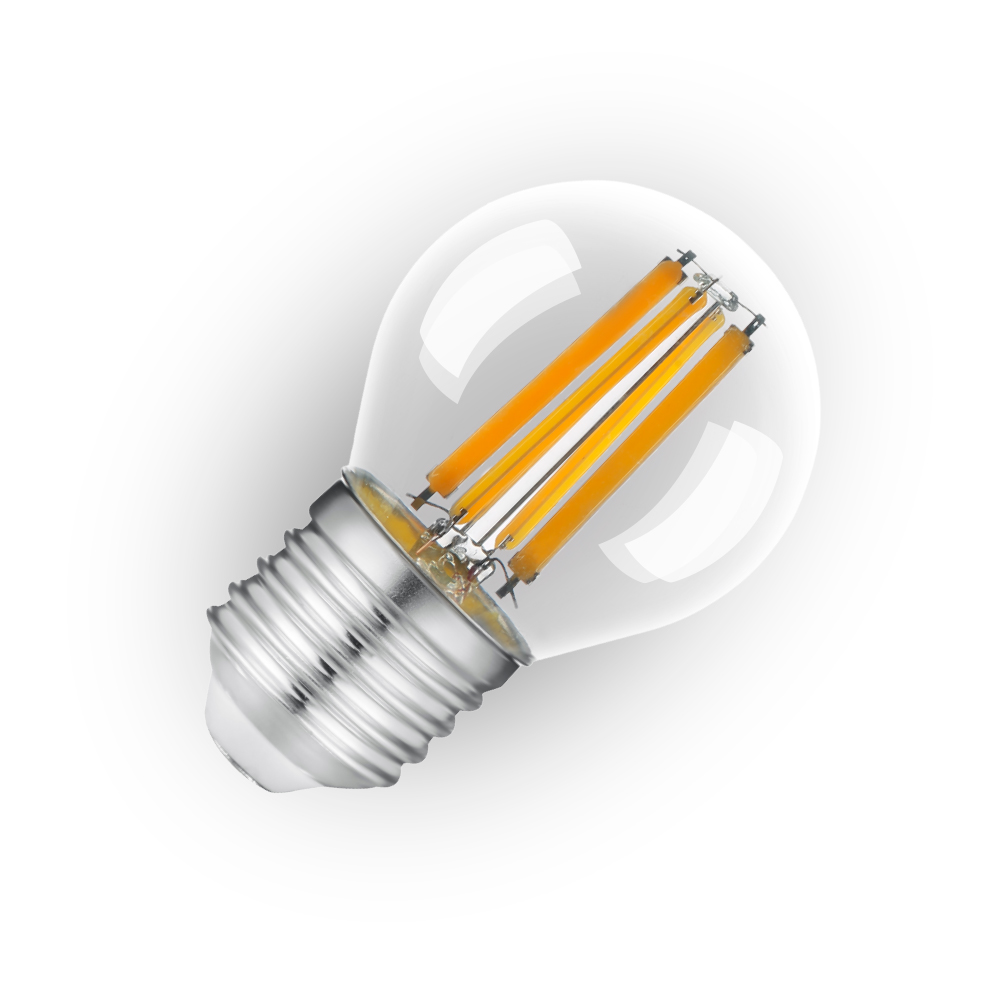 Лампа світлодіодна LIGHT SET LS G45 8 Вт E27 2700 К 220 В прозора