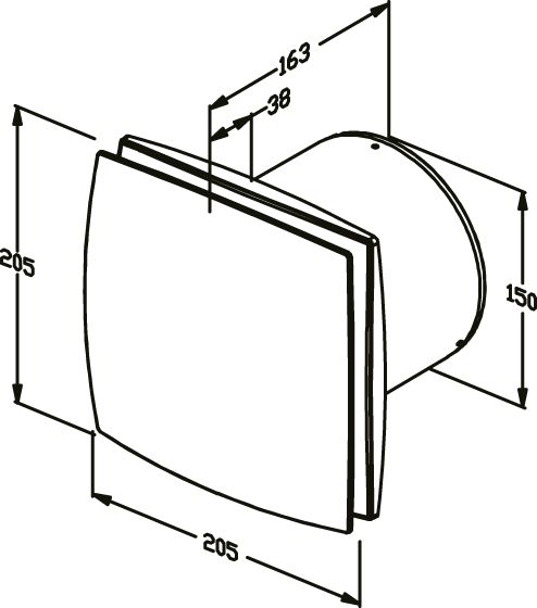 Вытяжной вентилятор BINETTI FB-150A FB-150A